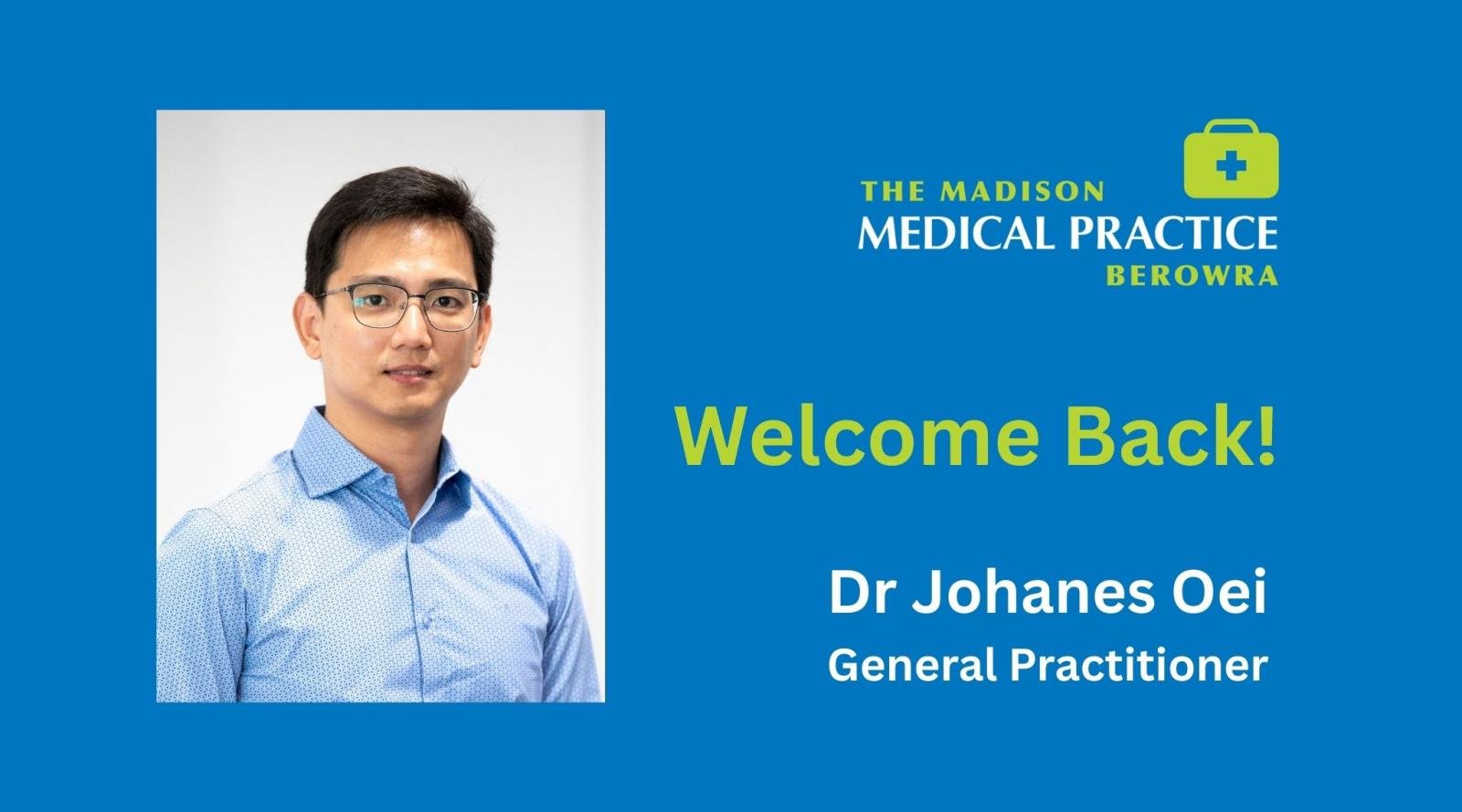 Dr Johanes Oei, General Practitioner at The Madison Medical Practice Berowra