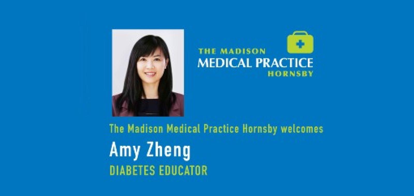 Amy Zheng, Diabetes Educator at The Madison Medical Practice Hornsby, professional headshot